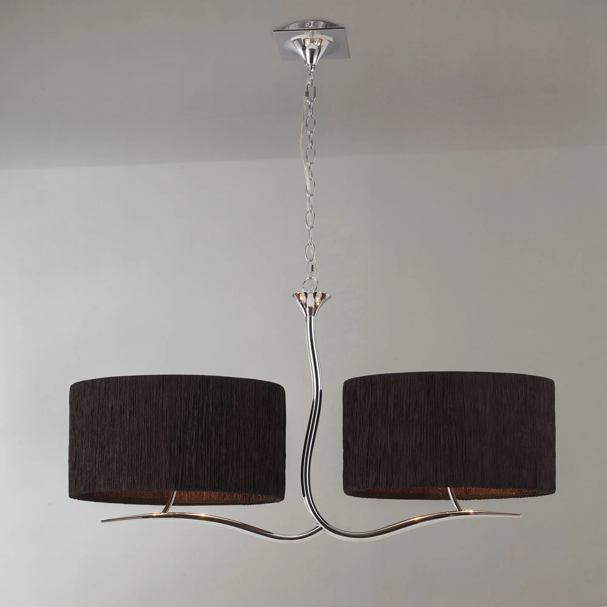 Eve Polished Chrome-Black Ceiling Lights Mantra Linear Fittings Eve Polished Chrome-Black Ceiling Lights Mantra Linear Fittings